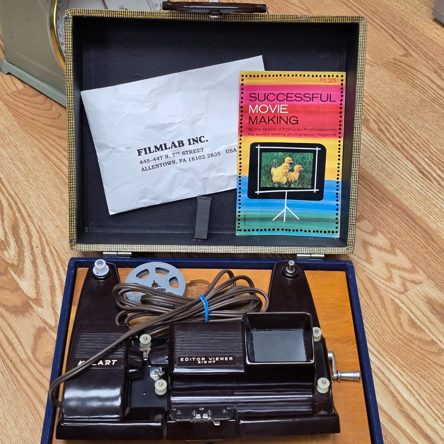 Kalart Editor Viewer Eight Model EV-8 With Carrying Case & Splices