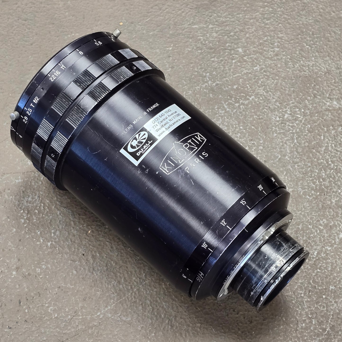 Apochromat Kinoptik Paris 100mm f2 / T2.5 Macro Lens Arri Standard Mount S# 66136