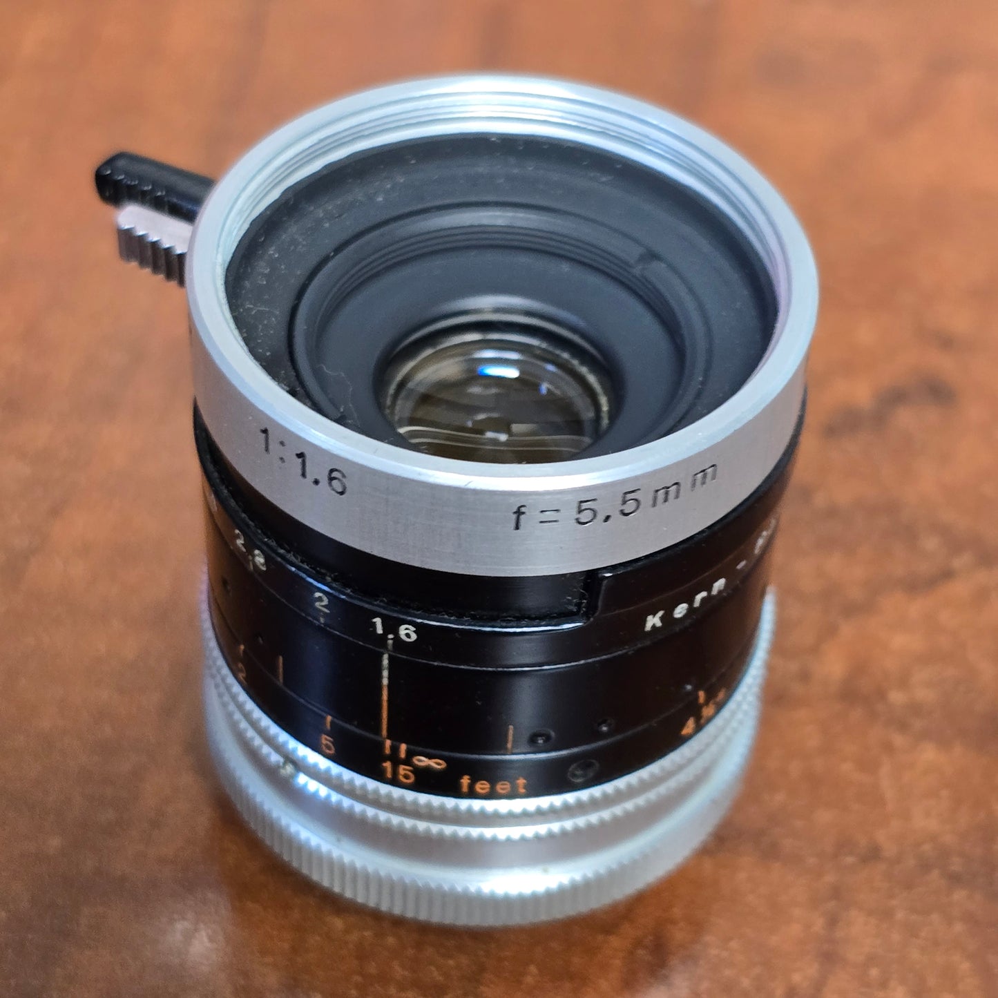 Switar 5.5mm f1.6 H8 RX C-Mount Lens S# 948251