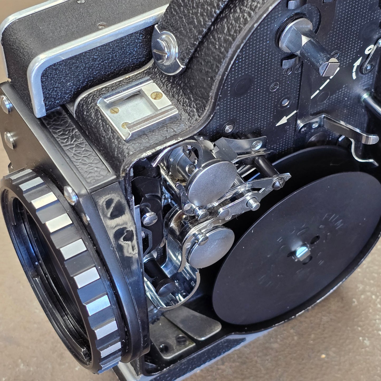 Bolex H16 SB 16mm Camera with 10x Viewfinder S# 300713 & Vario Switar 16-100mm POE Zoom Lens S# 1116622 Package