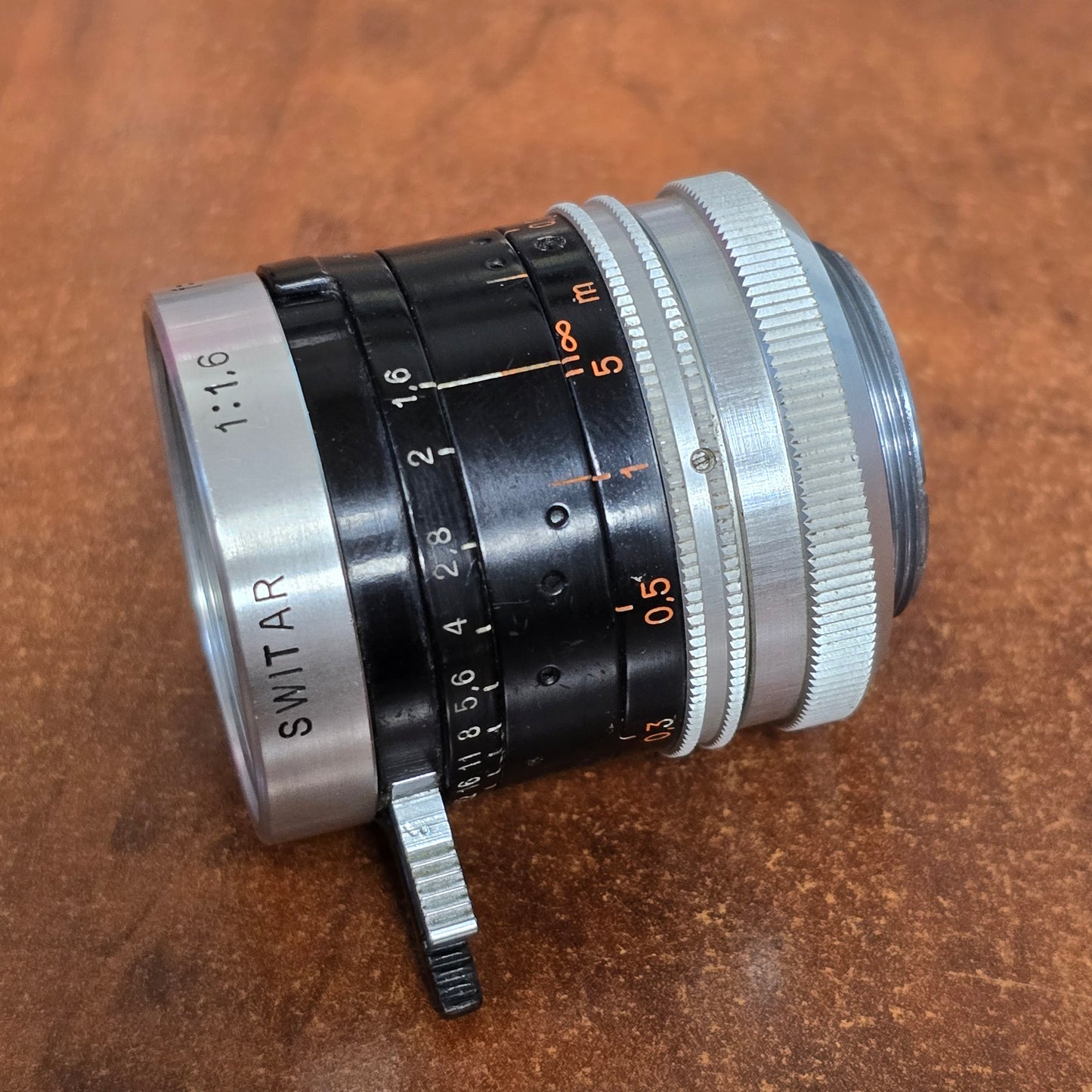 Switar 5.5mm f1.6 H8 RX C-Mount Lens S# 949016