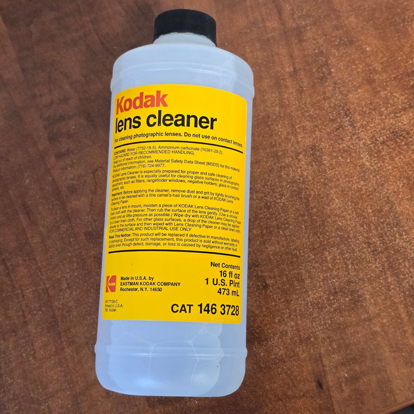 Kodak Lens Cleaner 16 Fl oz CAT 146 3728