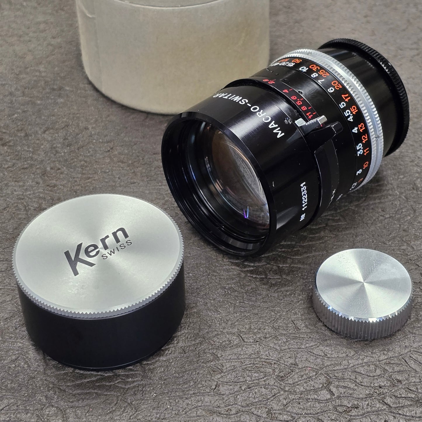 Switar 75mm Macro Preset f1.9 Multicoated C-Mount Telephoto Lens S# 1122331 (New)