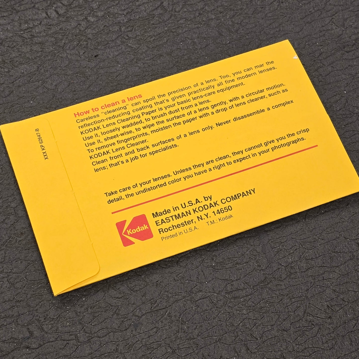 Kodak Lens Cleaning Paper CAT 154 6027