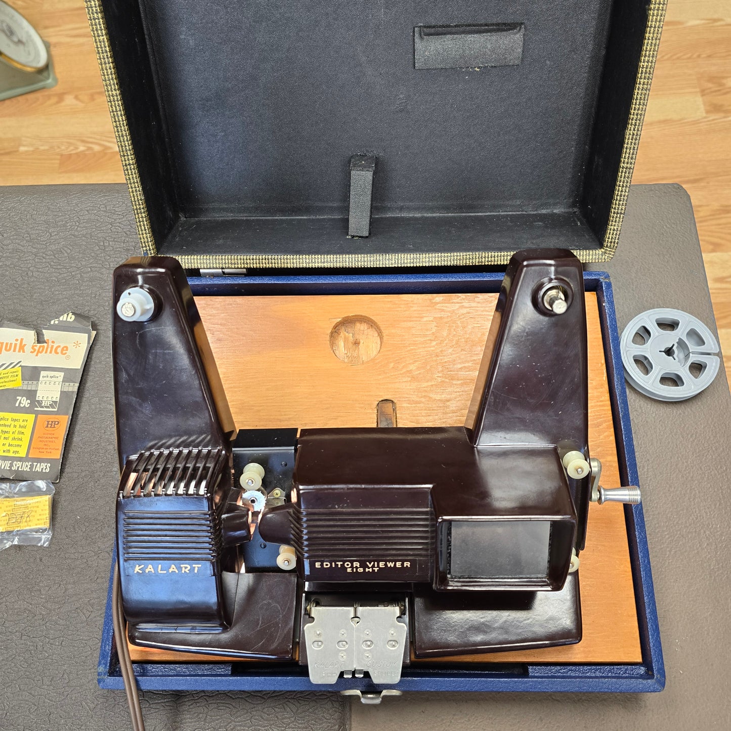 Kalart Editor Viewer Eight Model EV-8 With Carrying Case & Splices