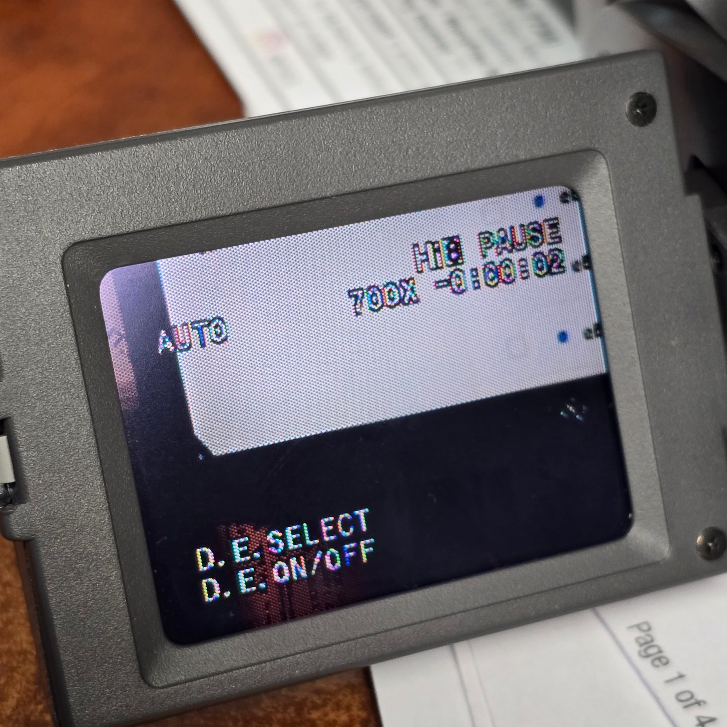 Canon ES420VA Hi8mm NTSC Video Camcorder S# 237302634