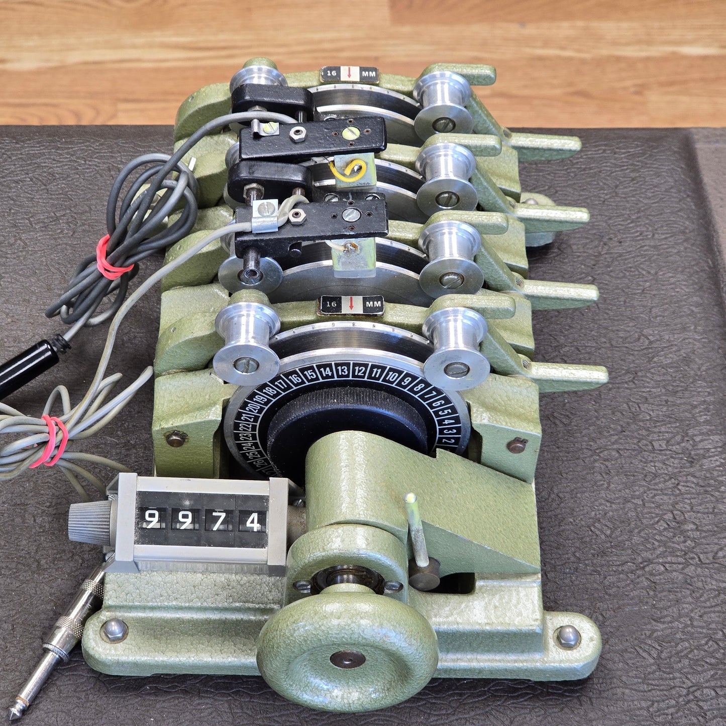 Ediquip 16mm 4 Gang Synchronizer with Counter Model no. 1034 S# 01375