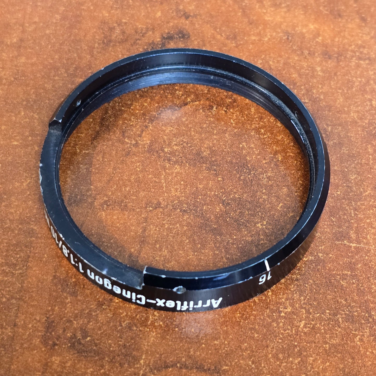 Schneider Arriflex-Cinegon 1:1,8/10mm Iris Ring For Arriflex 16BL Blimp Housing S# 10788208