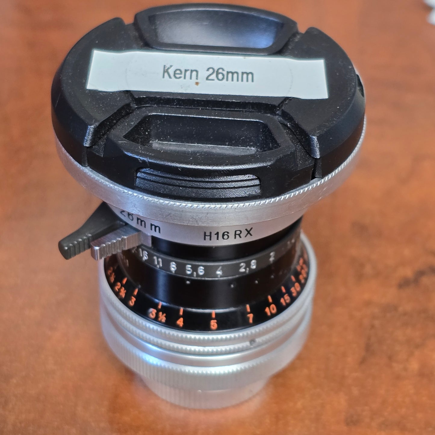 Switar 26mm Macro Preset f/1.1 H16 RX C-Mount Lens S# 1086811