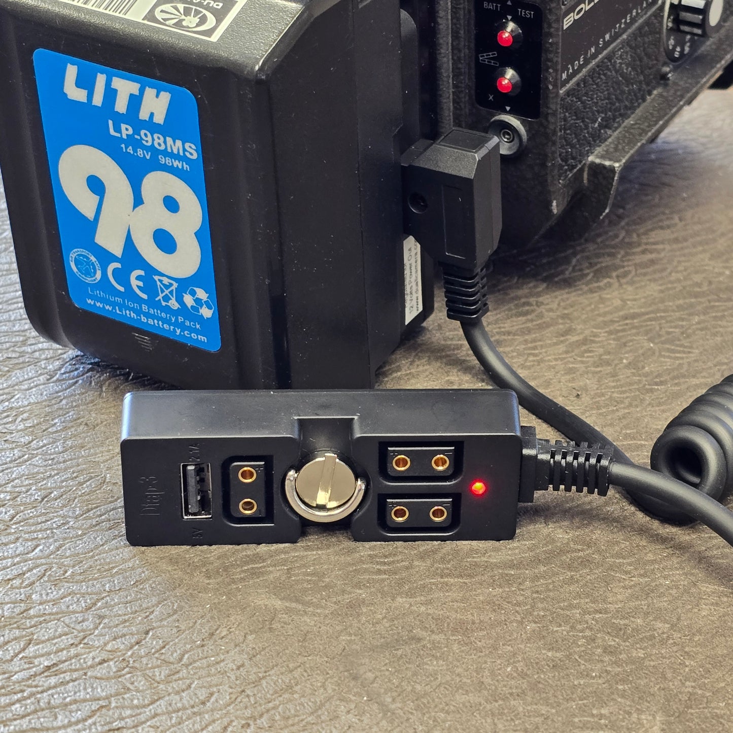 D-Tap 3 Port Splitter Power Cable Hub with USB & Indicator LED