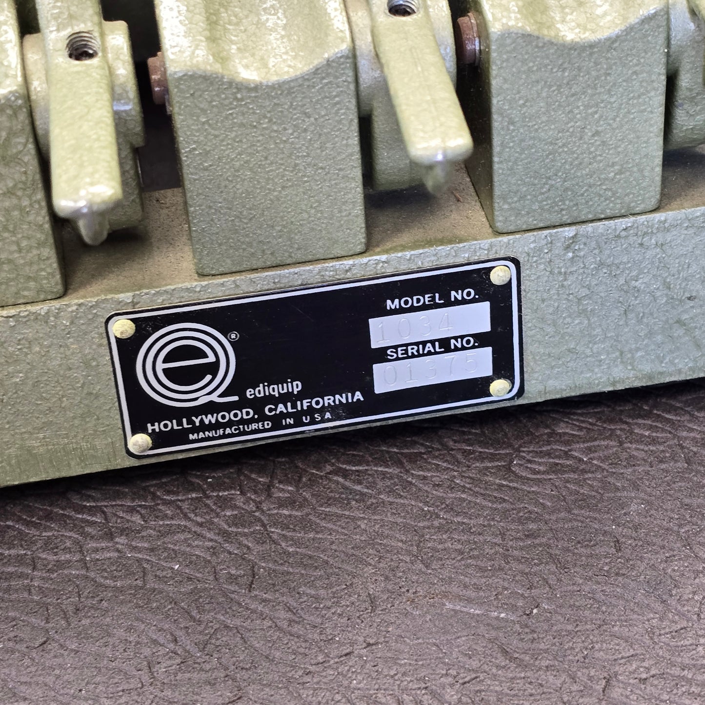 Ediquip 16mm 4 Gang Synchronizer with Counter Model no. 1034 S# 01375