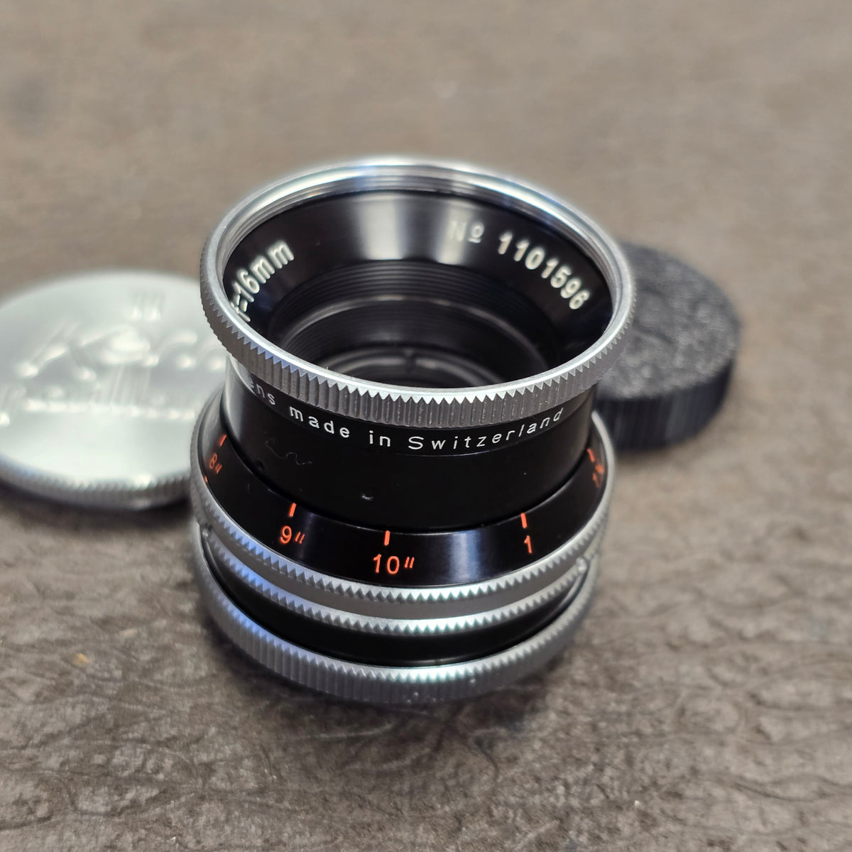 Switar 16mm f1.8 H16RX C-Mount Lens S# 1101596