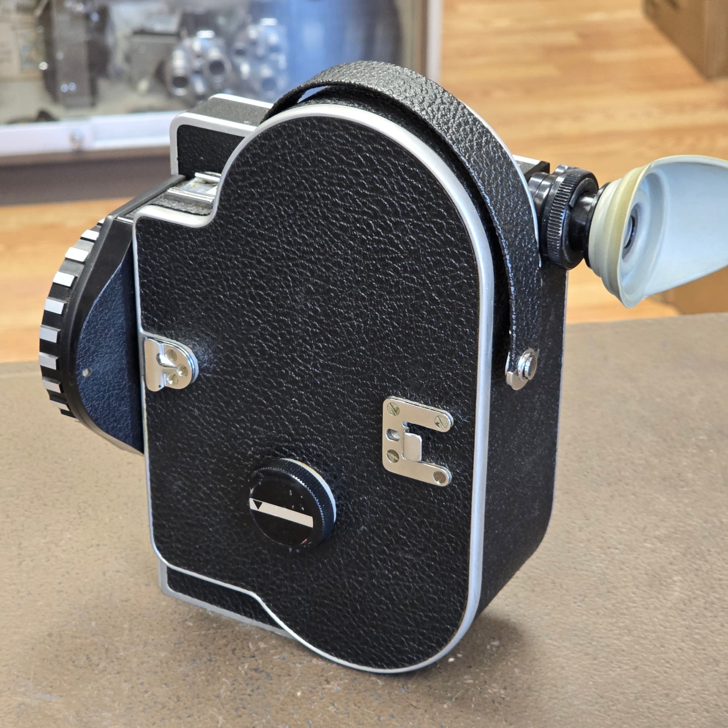 Bolex H16 SB 16mm Camera with 10x Viewfinder S# 300713 & Vario Switar 16-100mm POE Zoom Lens S# 1116622 Package