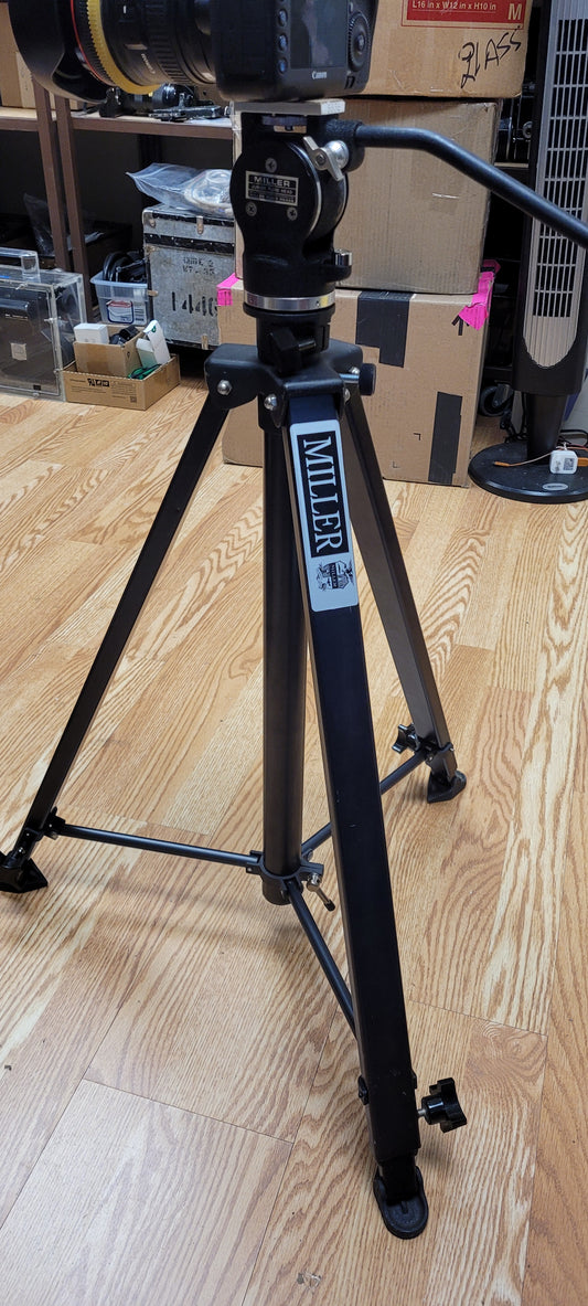 Miller Junior 101 Tripod Cine/Video Fluid Head with Aluminum Legs
