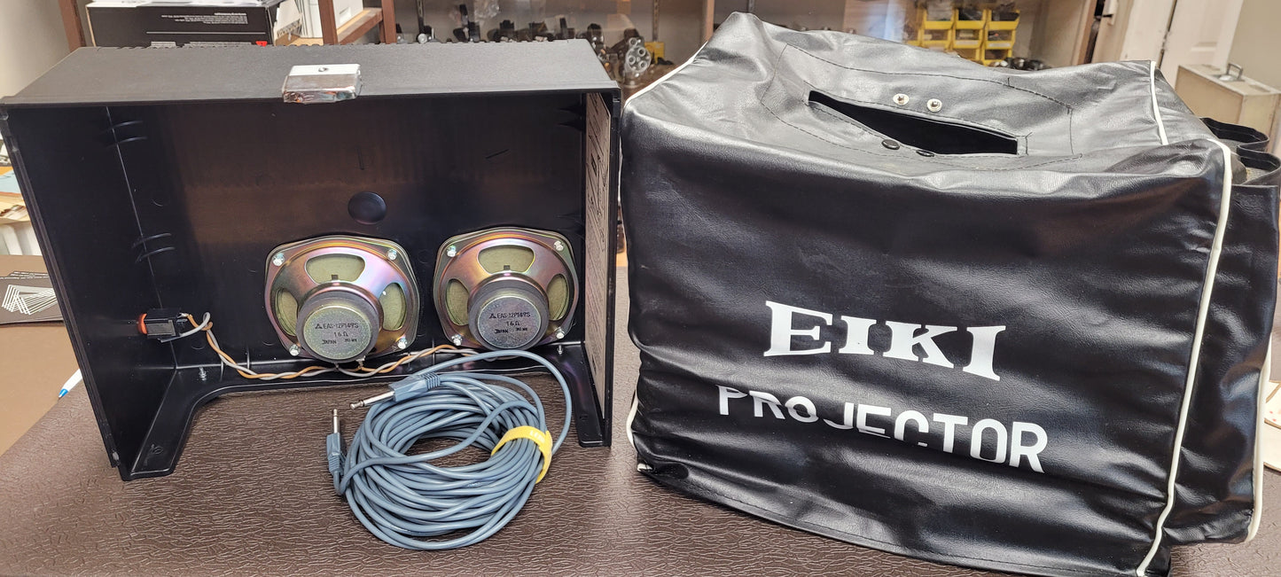 Eiki SL-1 16mm Super Slotload II Sound Projector with Speaker Cover & Case