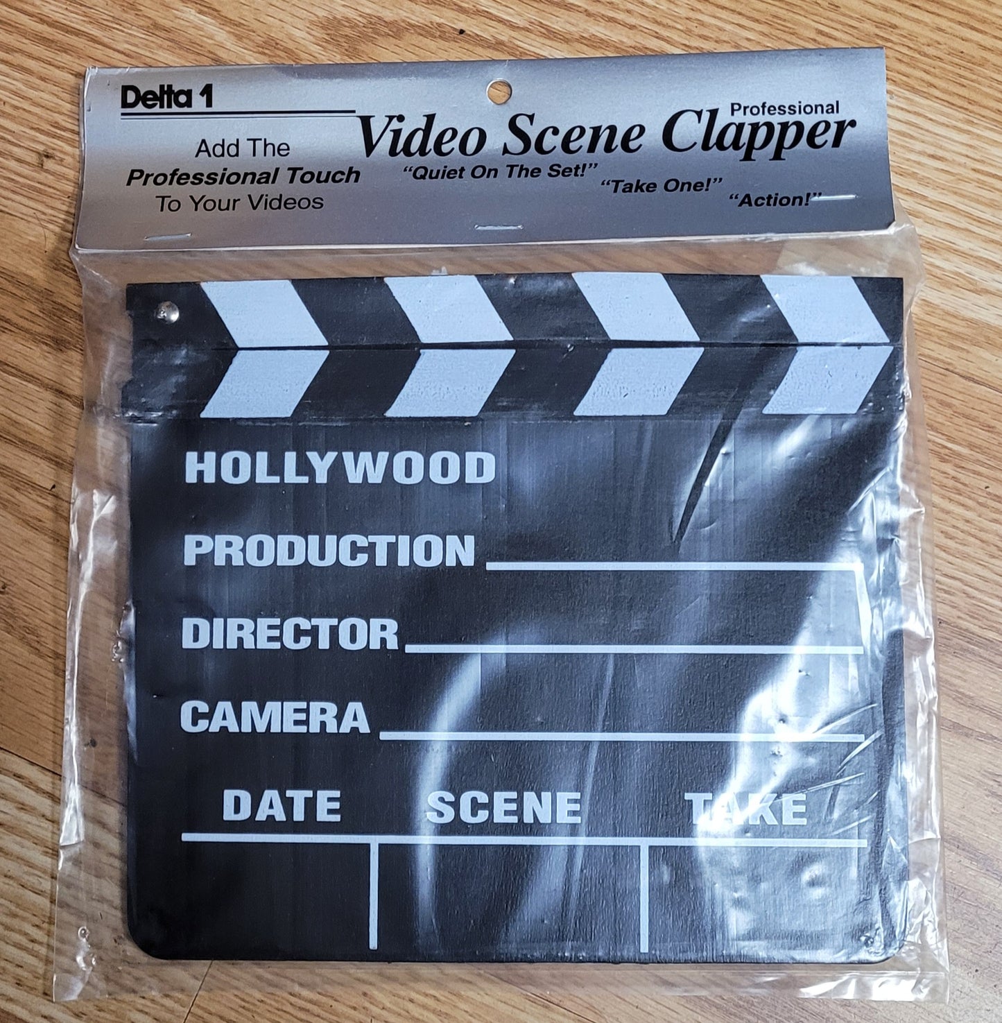 Delta 1 8" x 7" Standard Chalkboard Slate with B&W Clapper Sticks