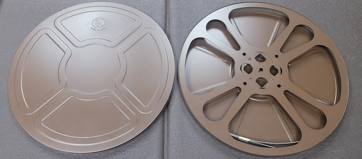 Goldberg Brown 16mm 2000' Metal Storage Can & film Reel
