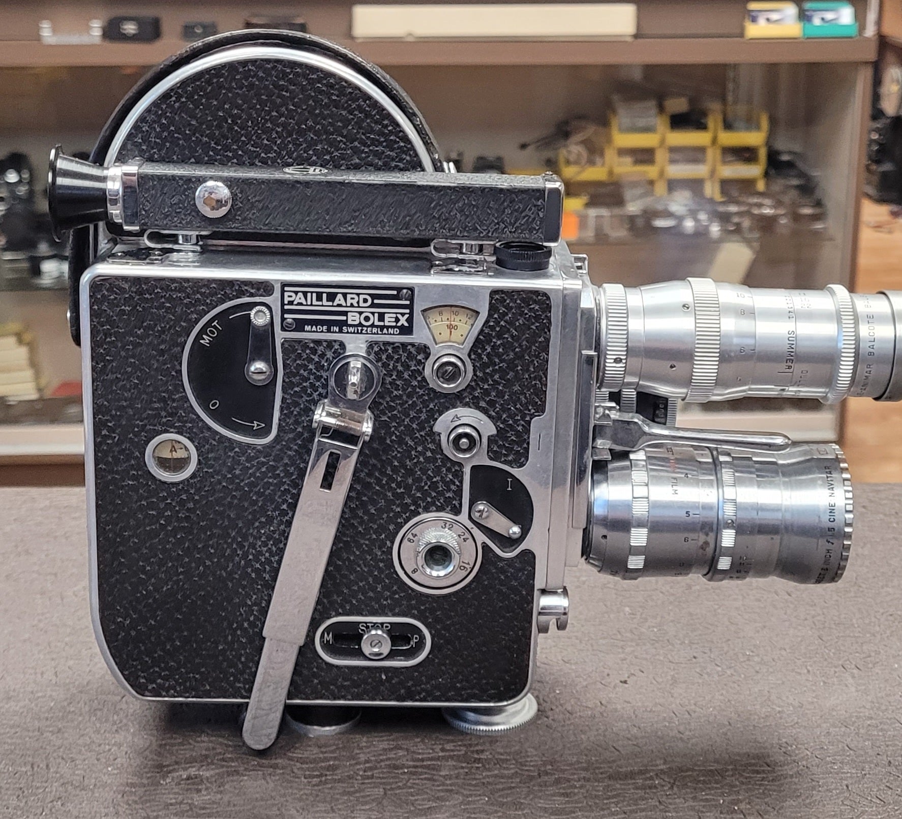 Bolex H16 スイス製ボレックスP1 8ミリメートルフィルムカメラ Bolex Paillard H16 REX Reflex 16mm Camera - CameraCrate.com