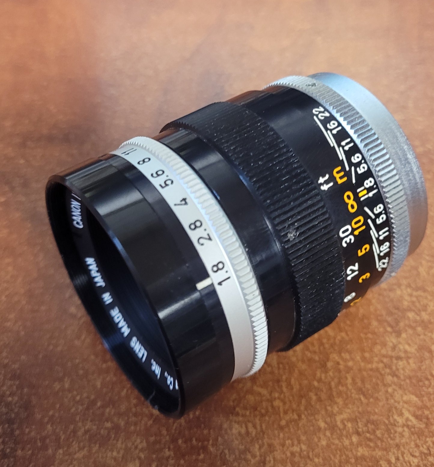 Canon TV-16 50mm T1.8 C-Mount Lens S# 61198