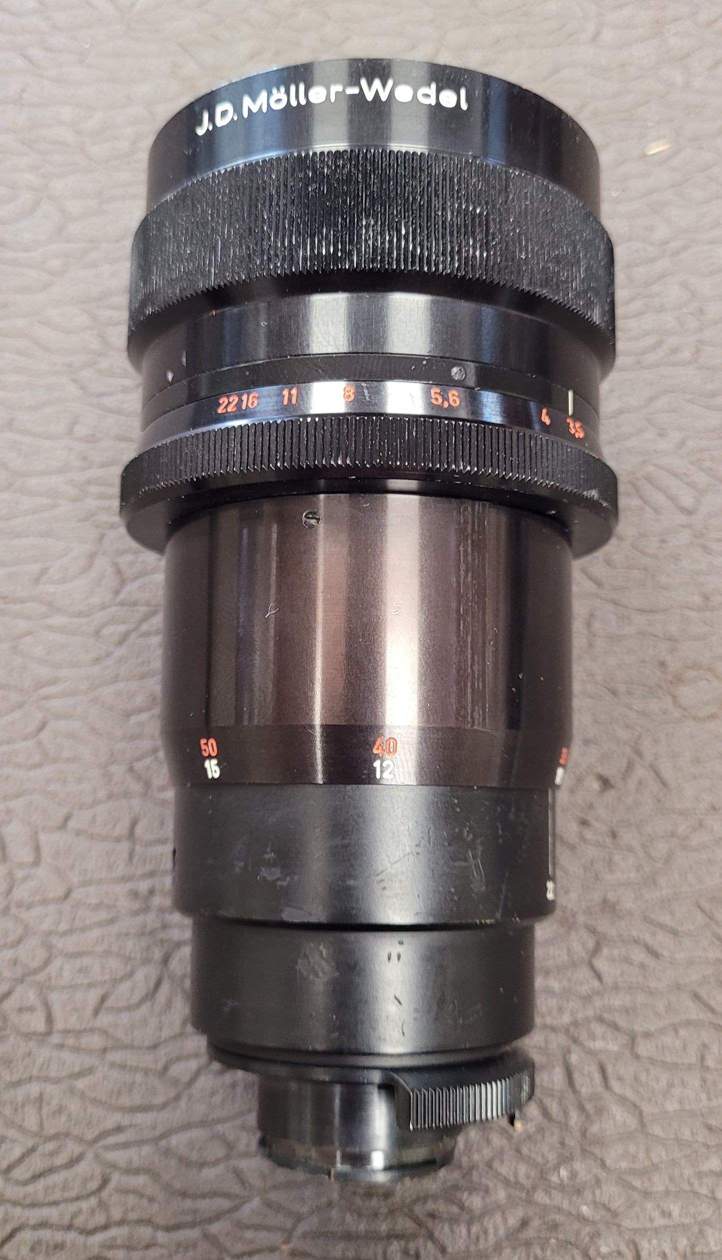 Jdemar 3.5/180mm lens for use with the Cambinox Binocular Camera