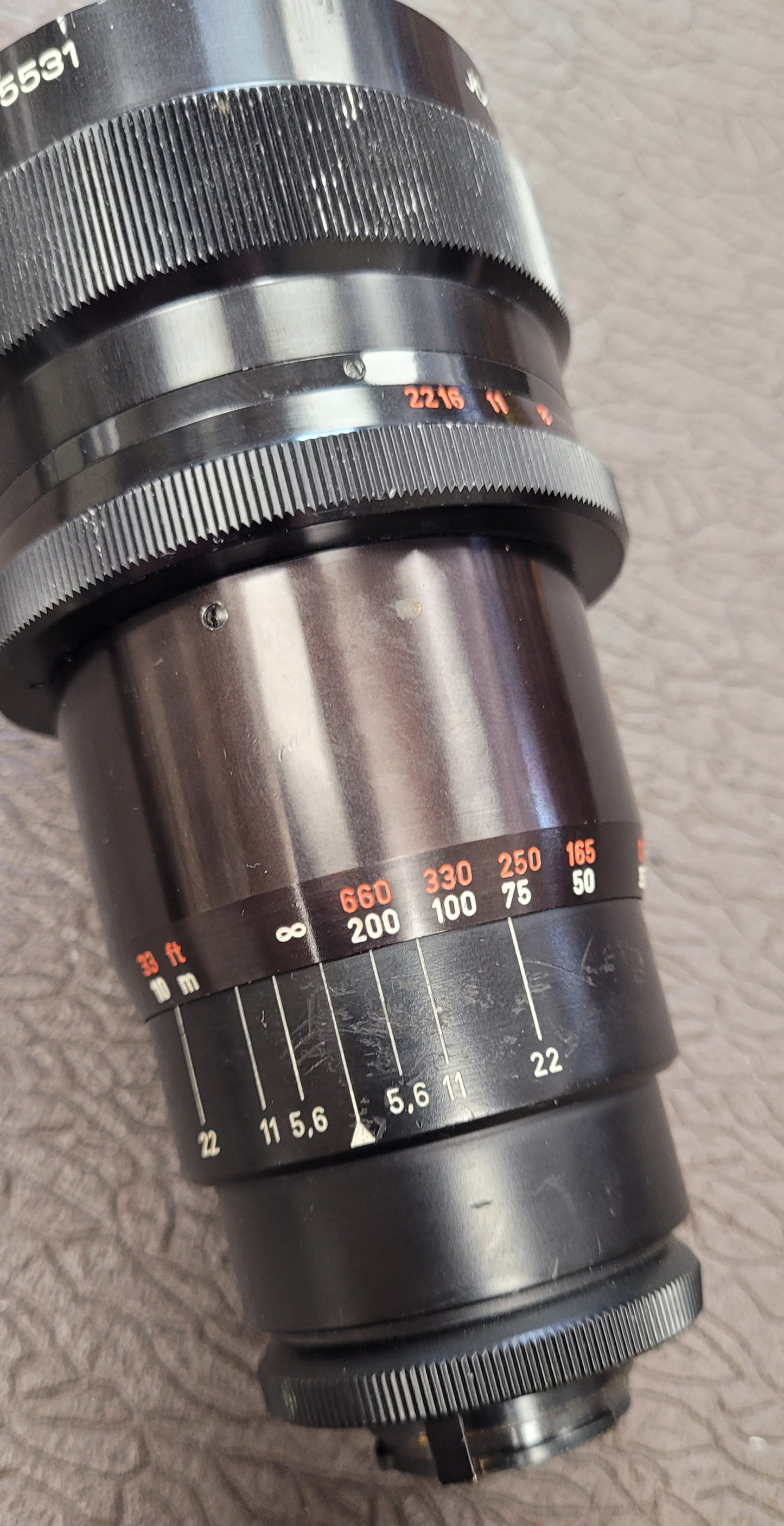 Jdemar 3.5/180mm lens for use with the Cambinox Binocular Camera