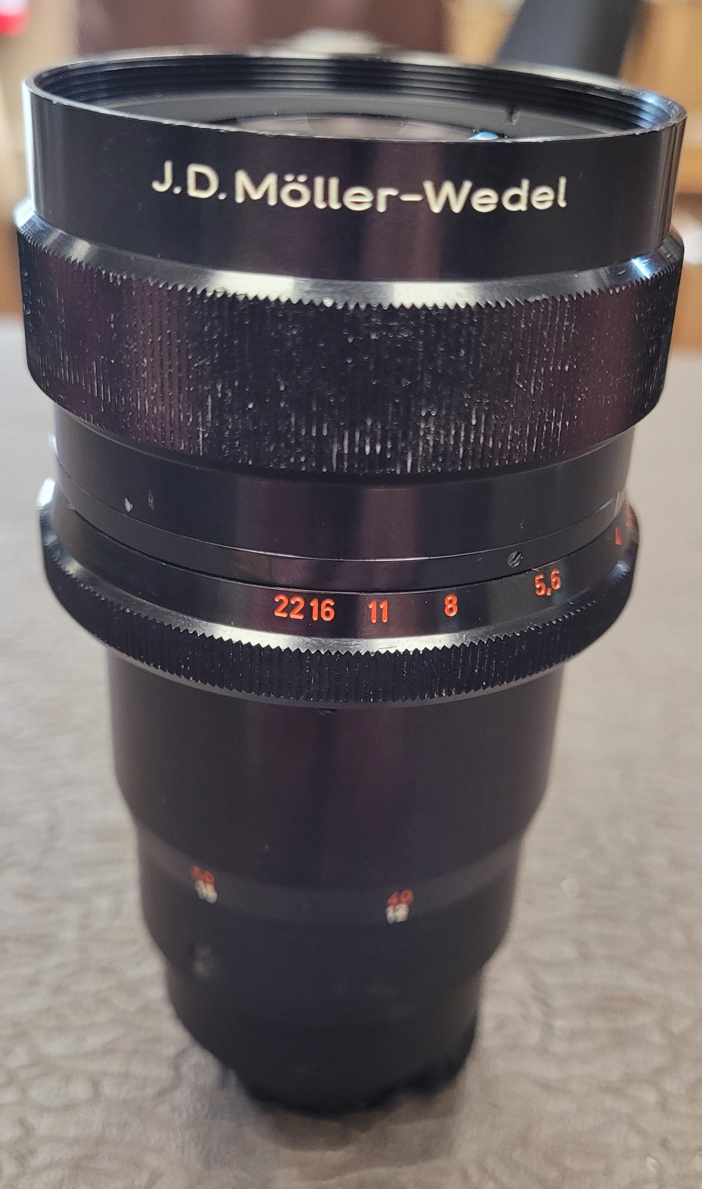 Jdemar 3.5/180mm lens for use with the Cambinox Binocular Camera