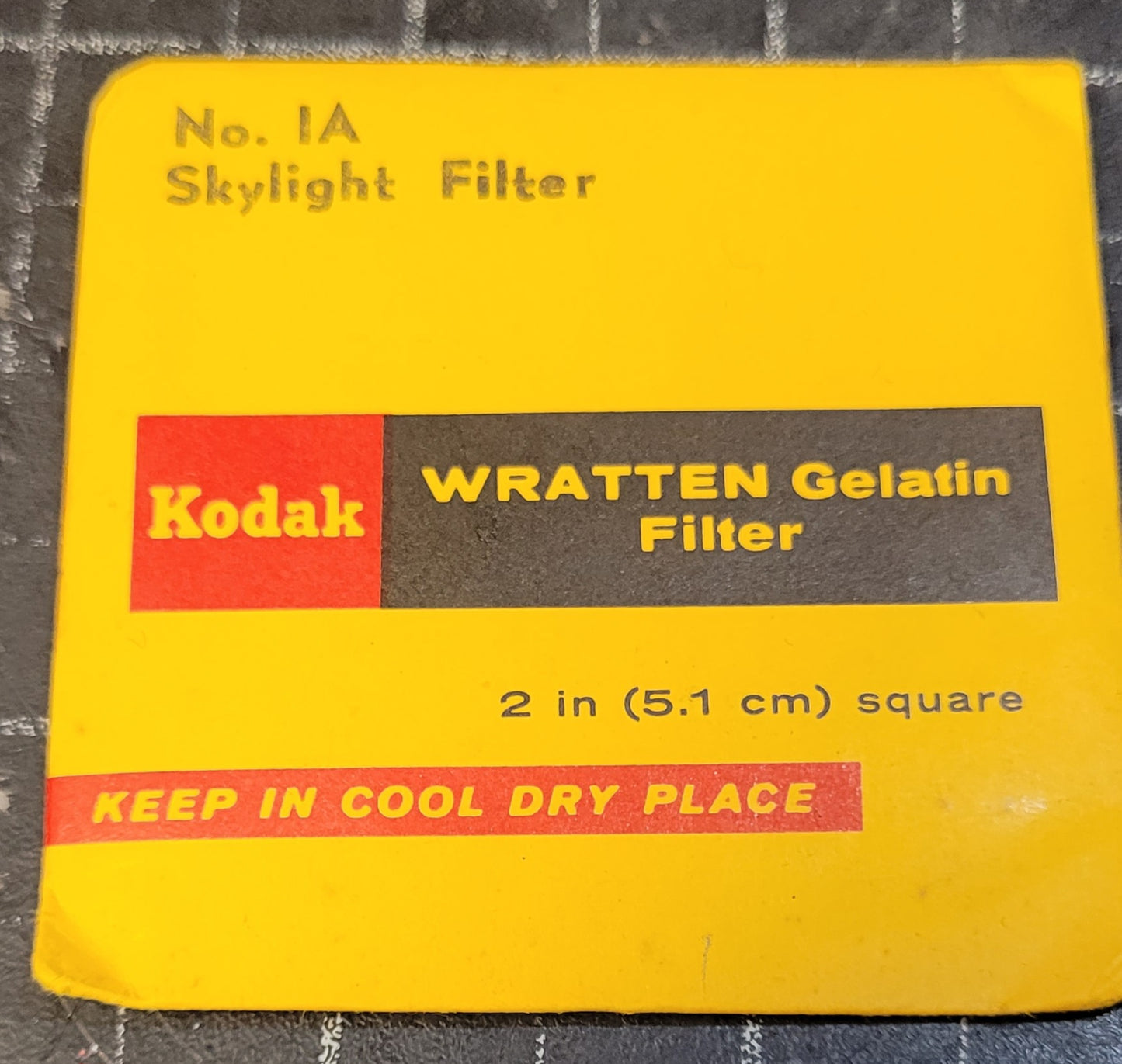 Kodak Wratten Gel Filter Skylight (No.1A) 2" x 2"