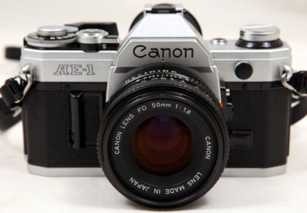 Canon AE-1 35mm Camera body with Canon 50mm Lens