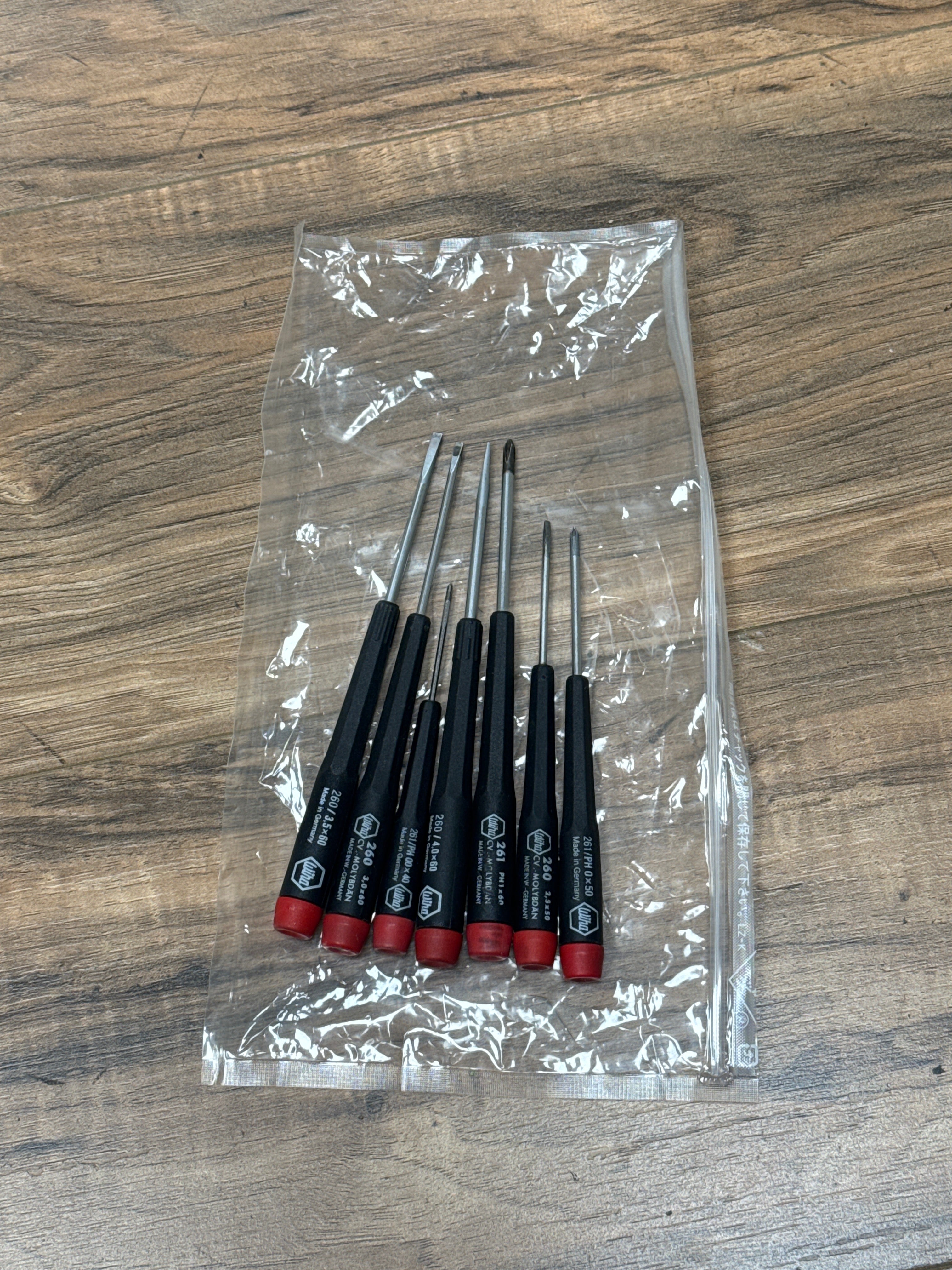 Wiha 26197 Precision Slotted and Phillips Screwdriver Set, 7-Piece