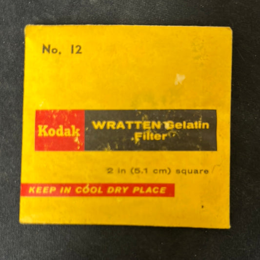 Kodak Wratten Gel Filter (No.12)  2" x 2"