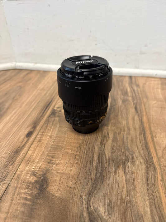 Nikon AF-S DX NIKKOR 18-105mm f/3.5-5.6G ED VR Lens (used)