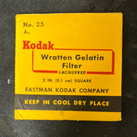 Kodak Wratten Gel Filter (No.25)  2" x 2"