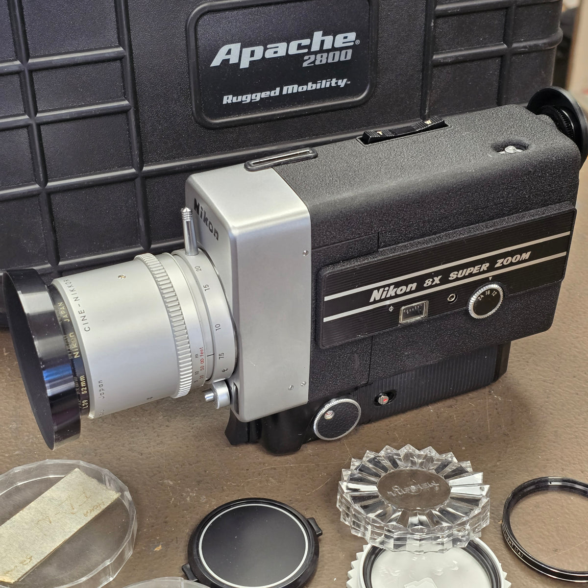 Nikon 8X Super Zoom Super 8mm Camera With Case S# 688443