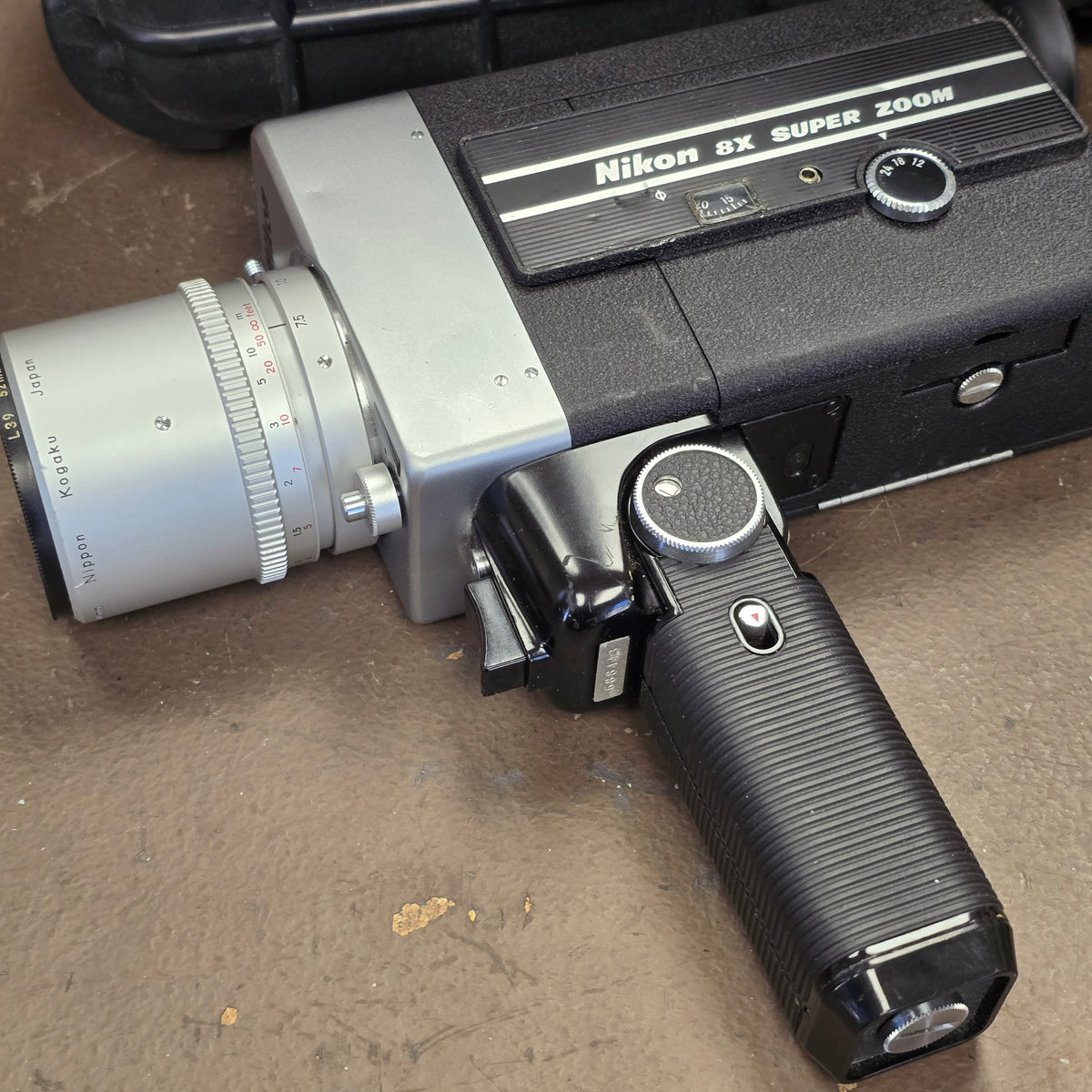 Nikon 8X Super Zoom Super 8mm Camera With Case S# 688443