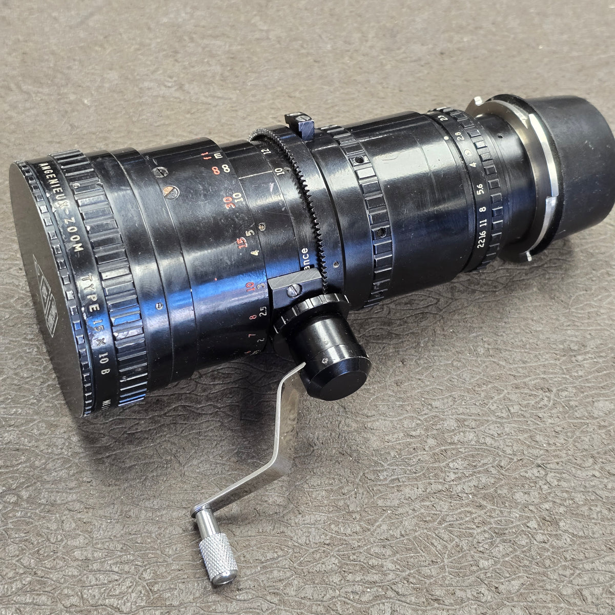 Angenieux 10-150mm T2.3 Type 15 x 10B Zoom Lens in CP-16 Mount S# 1425222