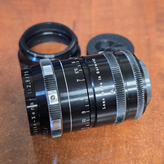 Schneider Kreuznach Cine-Tele-Xenar 75mm f2.8/T3 C-Mount Lens S# 8330811