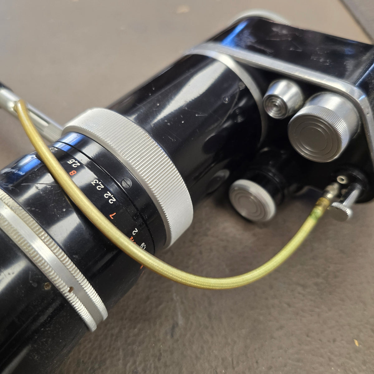 Kern Vario Switar Zoom Rod Attachment With Cable Release