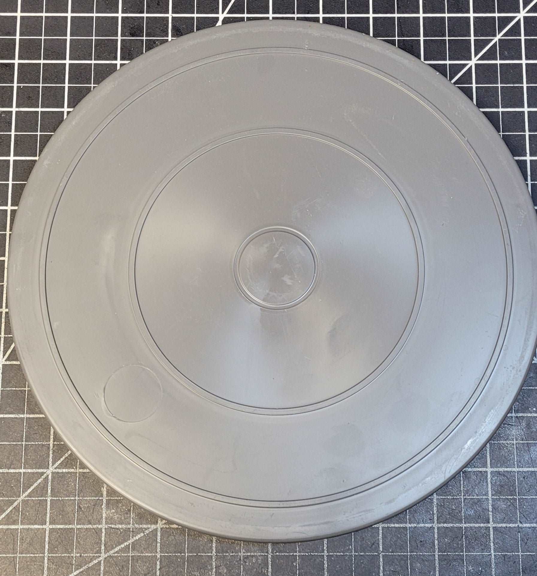 16mm 600' Plastic Projector reel with Storage can Goldberg