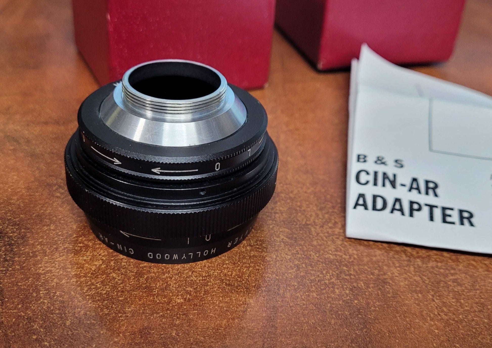Birns & Sawyer Hollywood CIN-AR Arri Standard to C Mount Lens adapter