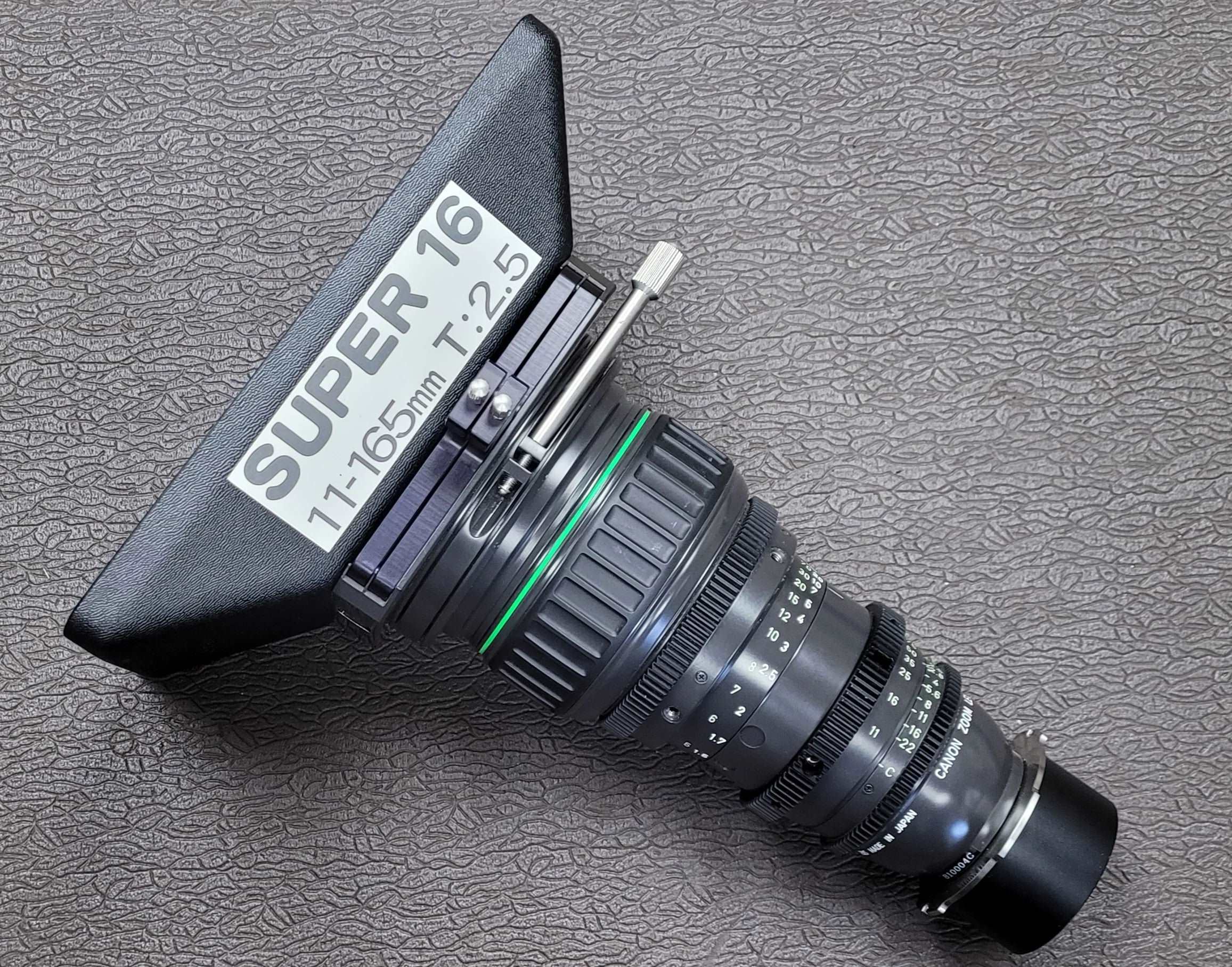 4X4 Mattebox for Canon 11-165mm Super 16mm Zoom Lens – Du-All Camera
