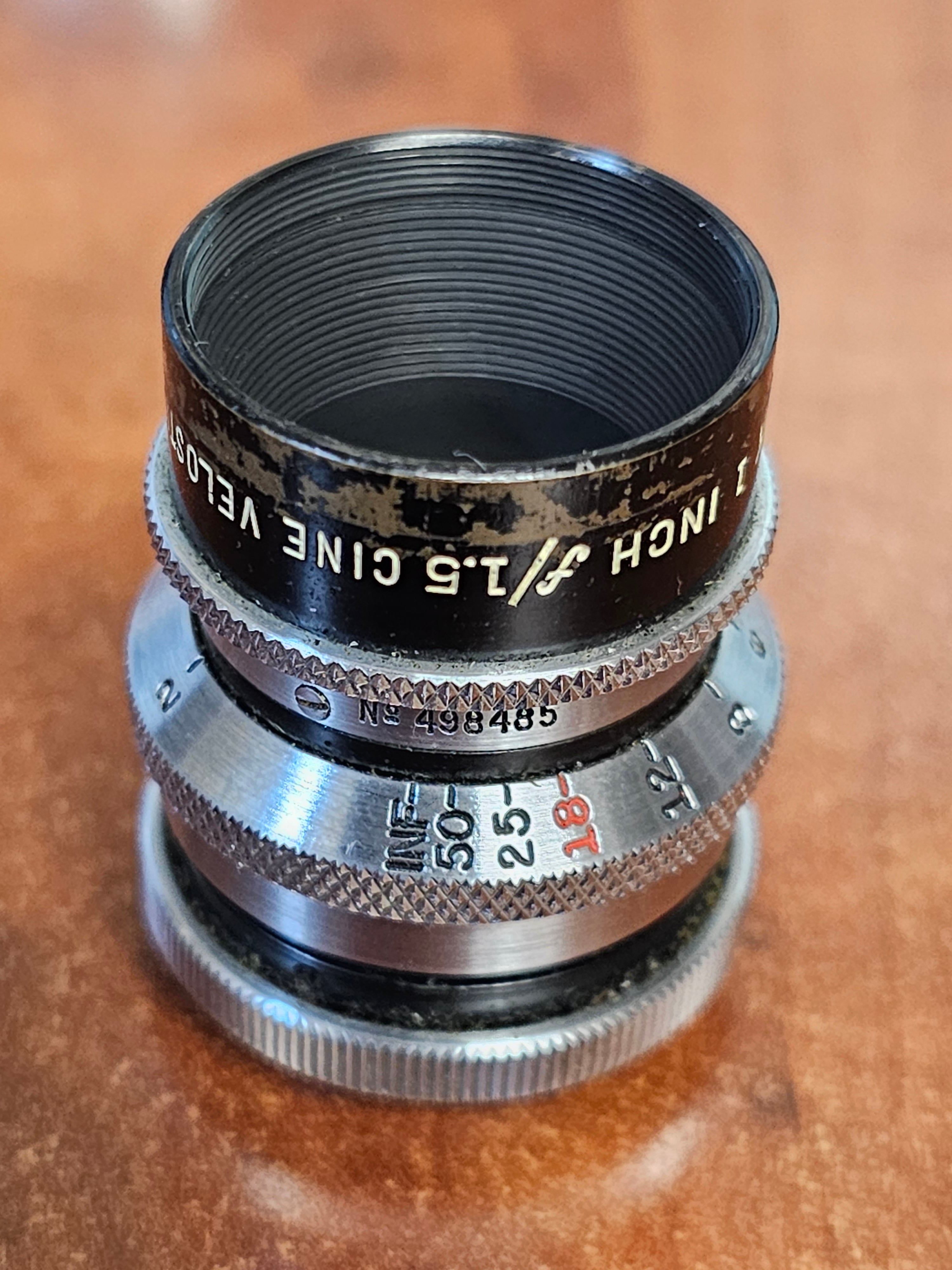 国内発送 Wollensak（ウォーレンサック）Cine-Velostigmat 1inch
