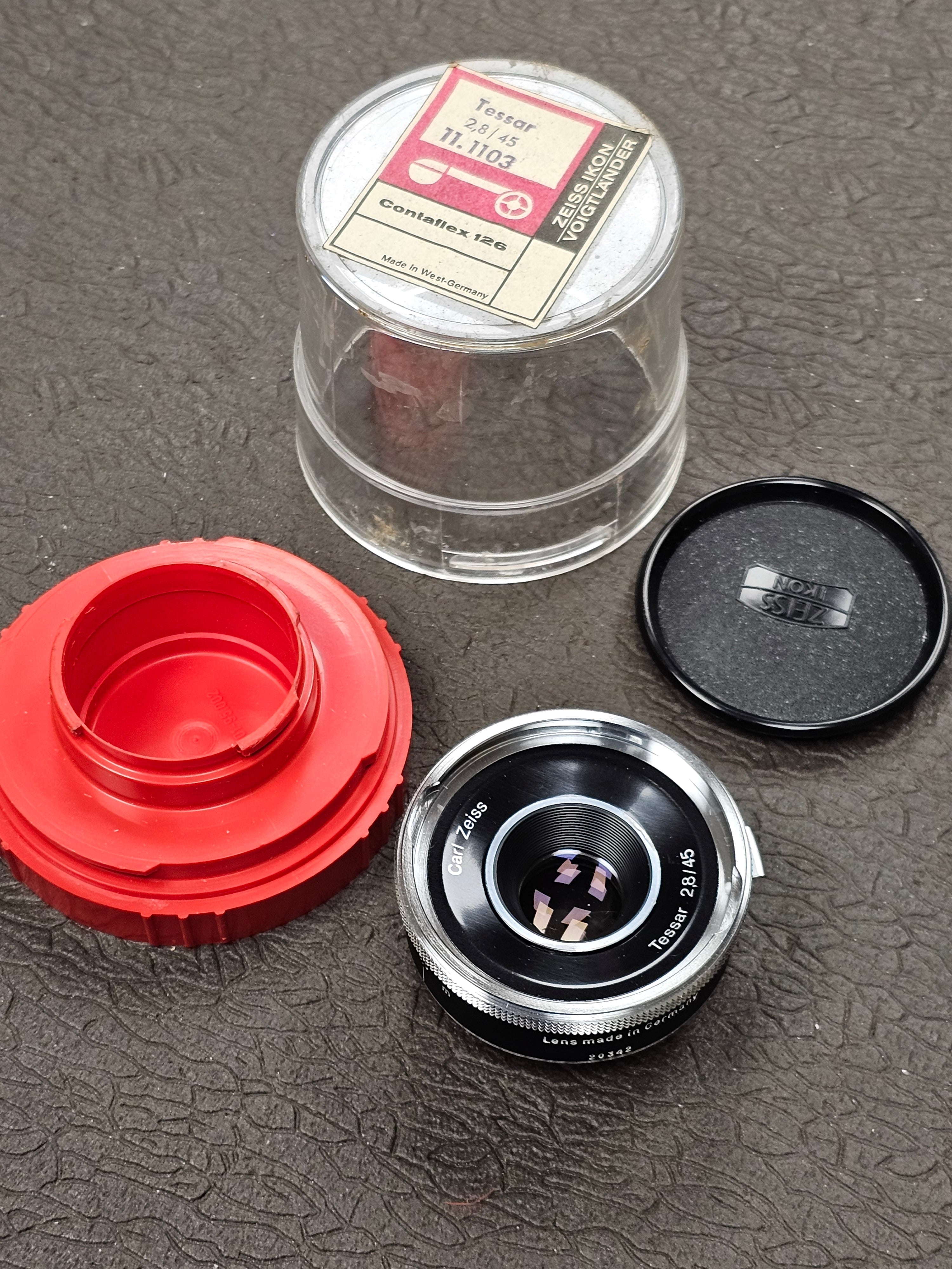 Carl Zeiss Tessar 45mm f/2.8 Lens Contaflex 126 Mount S