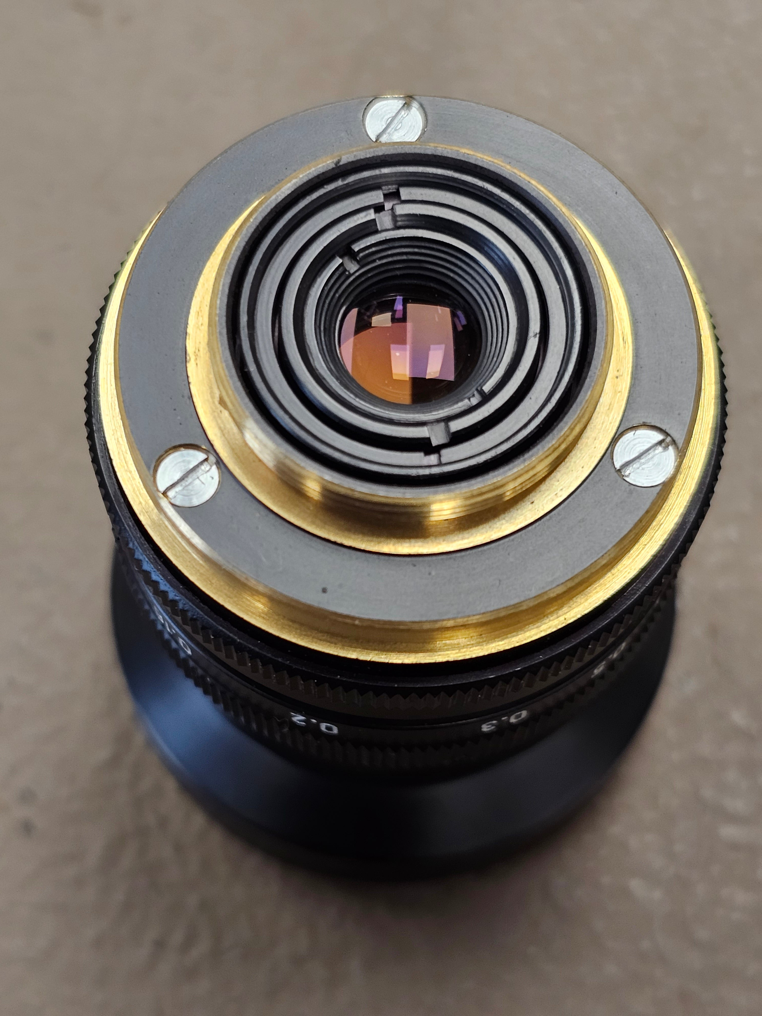 Carl Zeiss Jena DDR Tevidon 10mm F2 C-Mount Lens S# 15924 – Du-All