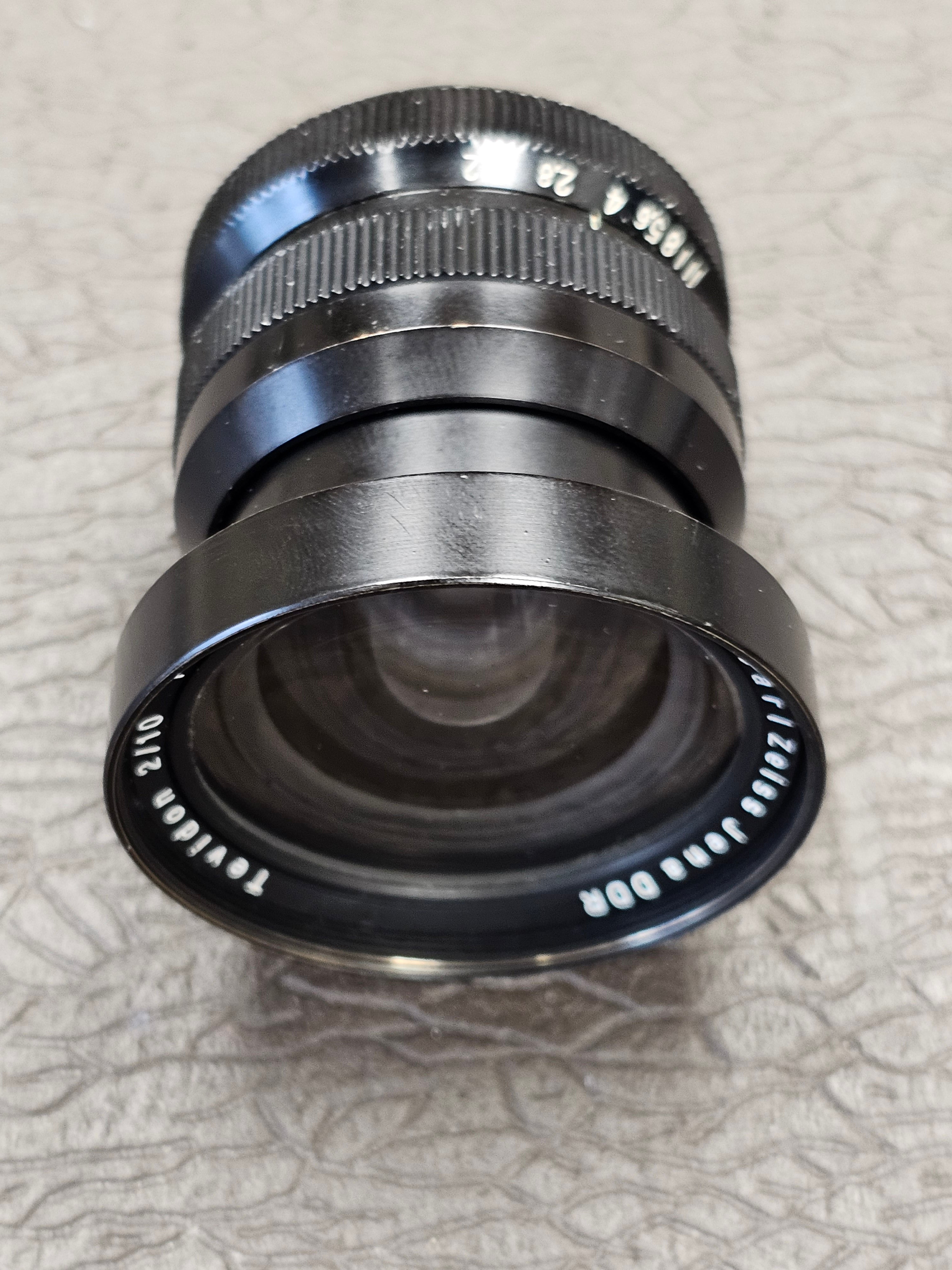 Carl Zeiss Jena DDR Tevidon 10mm f2 C-Mount Lens S# 10195444 – Du