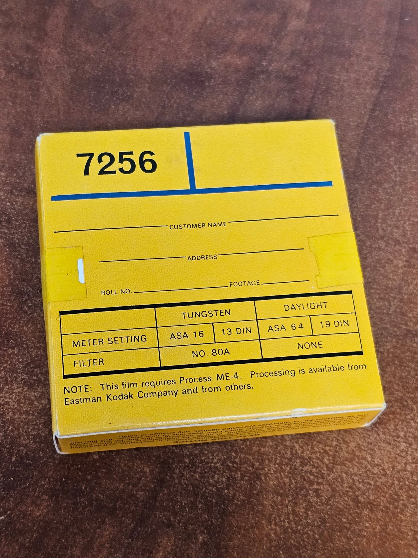 KODAK 7256 Ektachrome MS 16mm 100' Color Reversal Film ( Expired Stock )