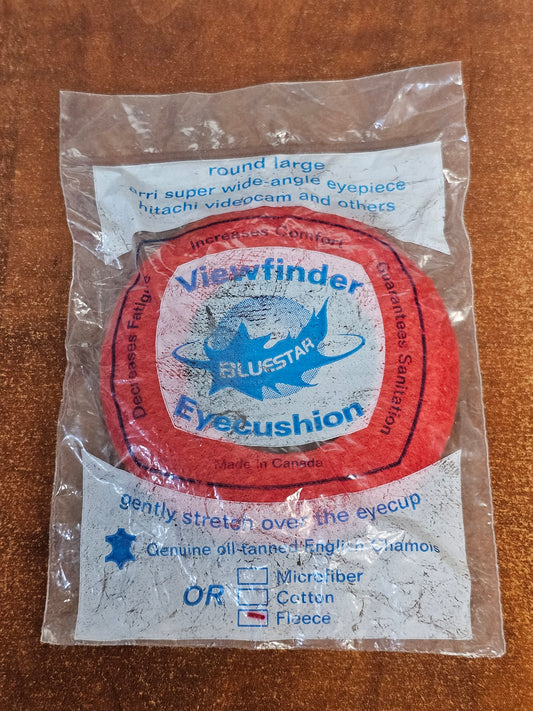Bluestar Viewfinder Eyepiece Chamois / Cushion ( Round Large , Red, Fleece )