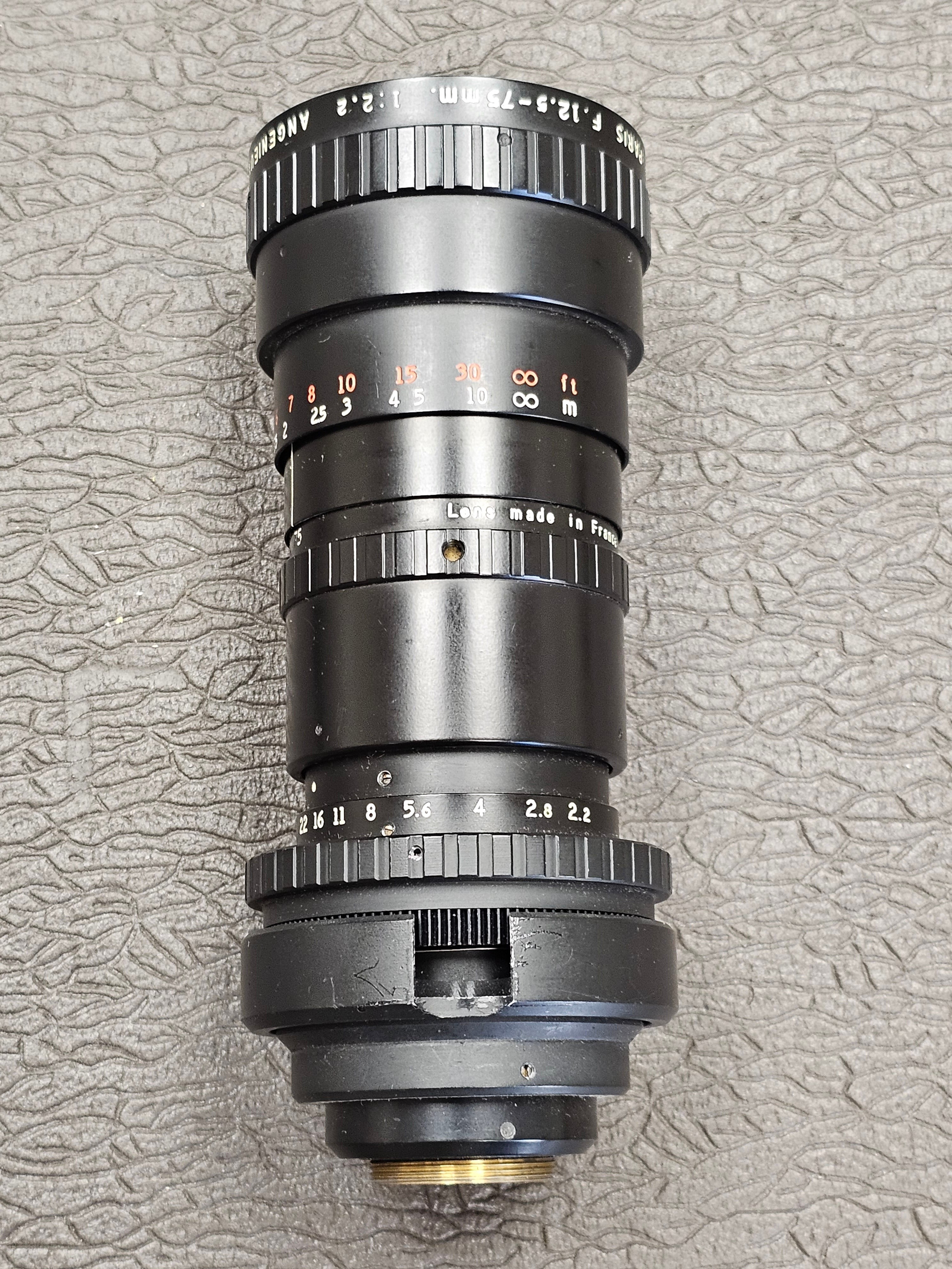 CORTINAさま専用！　Angenieux 3Inch f2.5 Angenieux 12.5-75mm T2.5 C-Mount Zoom lens Type 6x12.5B S