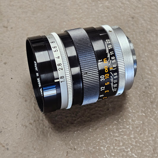 Canon TV-16 50mm T1.8 C-Mount Lens S# 61198