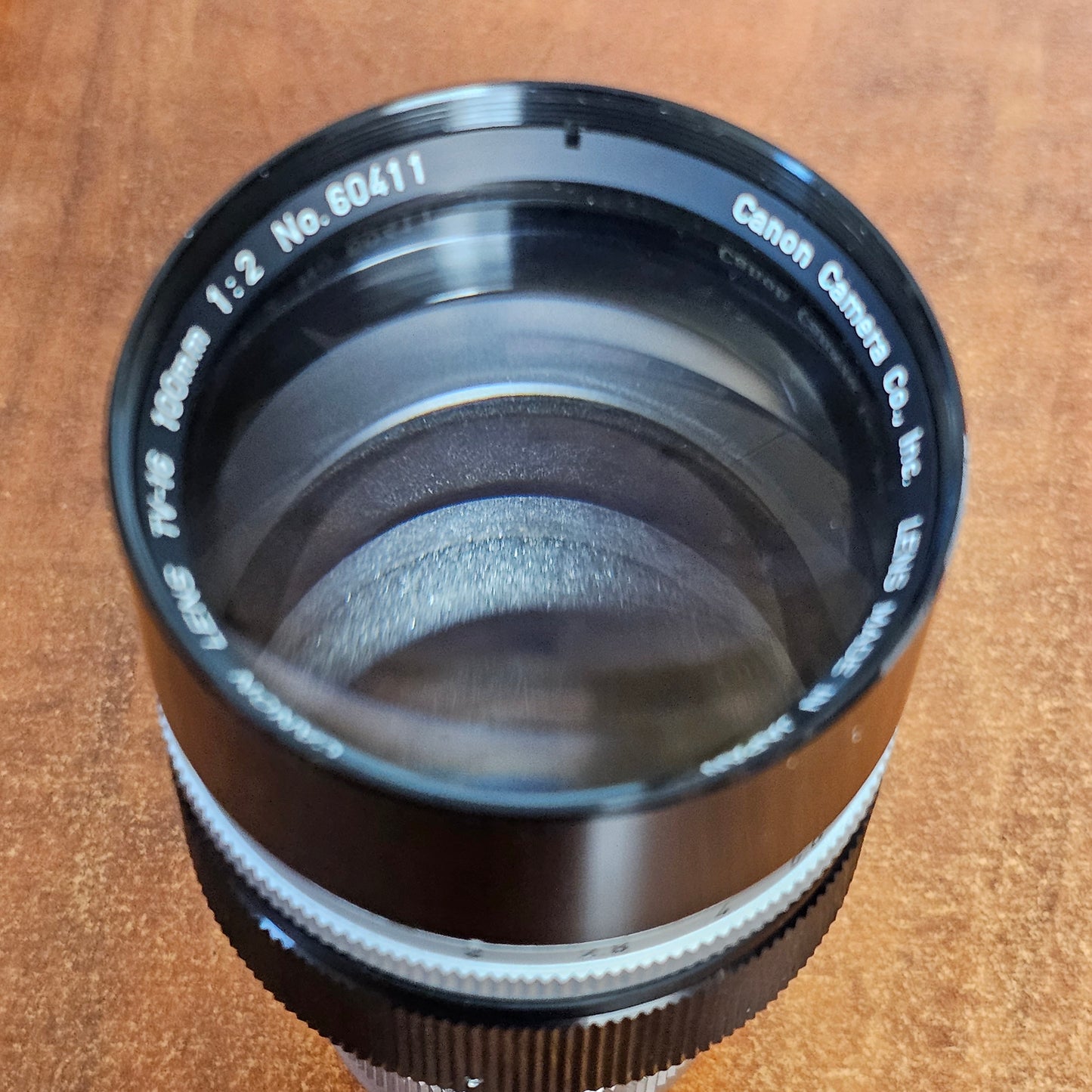 Canon TV-16 100mm T2 C-Mount Telephoto Lens S# 60411