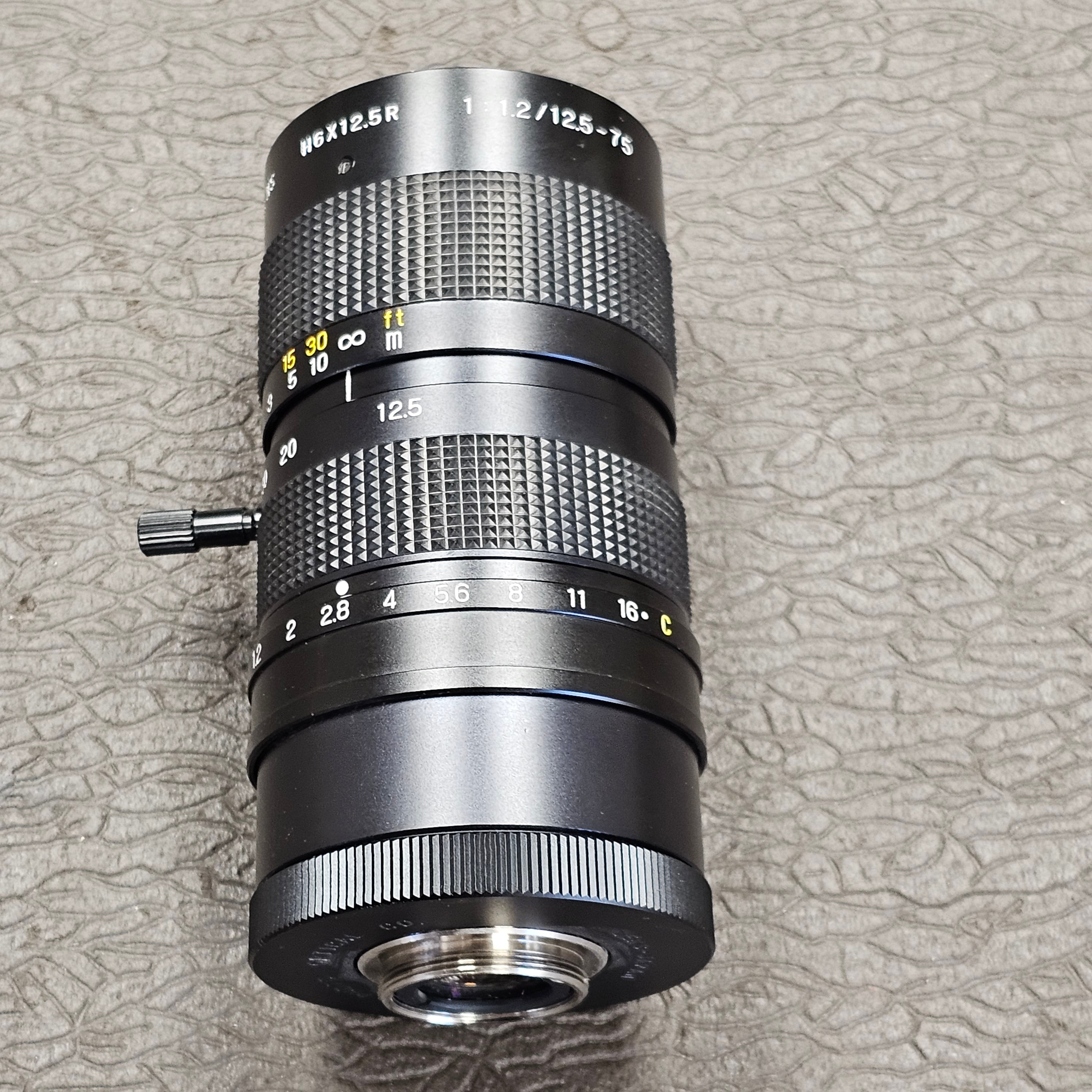 レンズ(ズーム) FUJINON-TV ZOOM 12.5-75mm F1.2 H6X12.5R Fujinon 12.5-75mm T1.2 TV Zoom Lens H6x12.5R C-Mount S